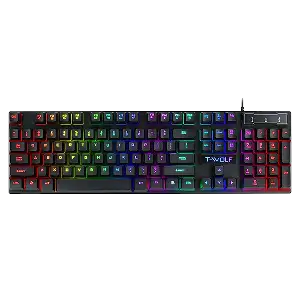 T-WOLF T20 WIRED RGB BACKLIGHT GAMING KEYBOARD